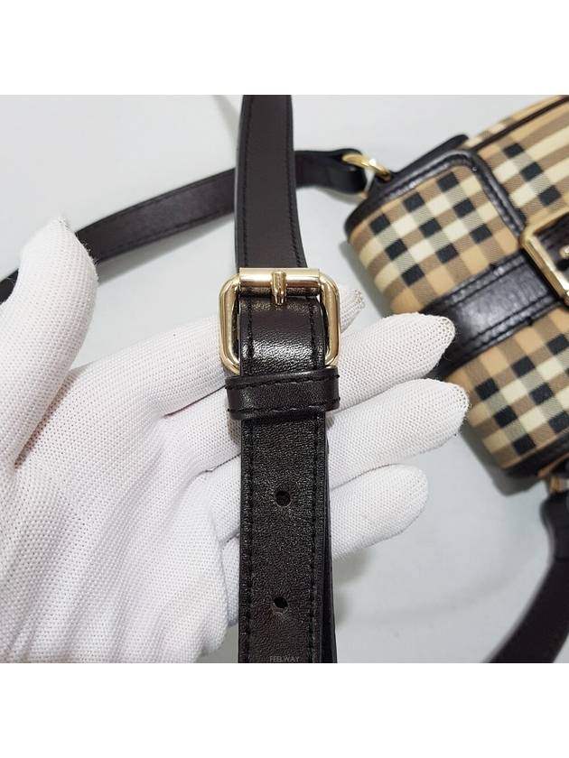 Check buckle mini cross bag - BURBERRY - BALAAN 5