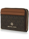 Jet Set Charm Halfwallet Brown - MICHAEL KORS - BALAAN.