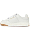 SL 61 Logo Signature Leather Low Top Sneakers White - SAINT LAURENT - BALAAN 5