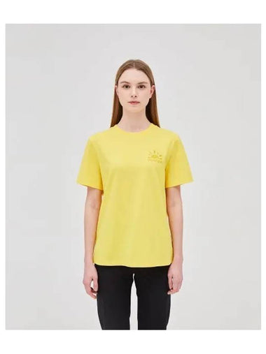 Tiny W Light Mustard Women s Short Sleeve T Shirt - DUVETICA - BALAAN 1