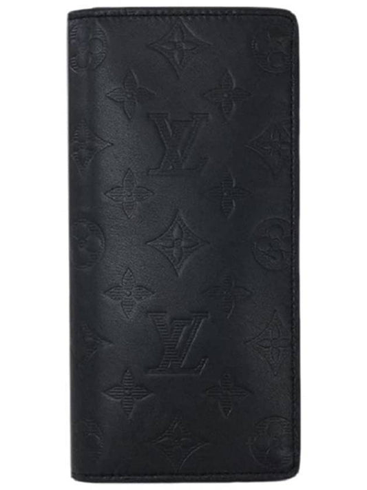 Brazza Wallet Monogram Shadow Black - LOUIS VUITTON - BALAAN 1