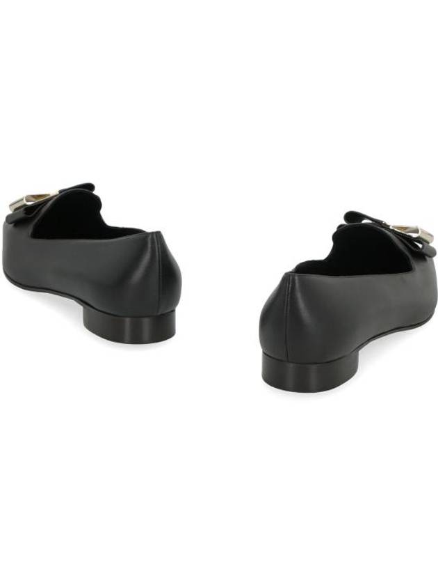 Double bow loafers black - SALVATORE FERRAGAMO - BALAAN 5