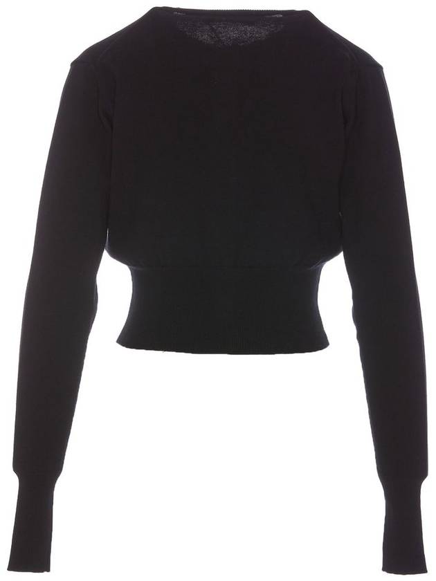 Bea Crop Cardigan Black - VIVIENNE WESTWOOD - BALAAN 3