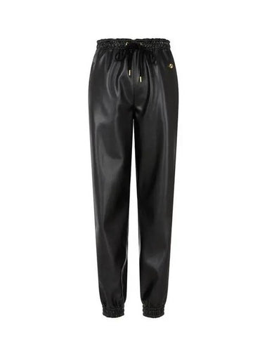 STELLA McCARTNEY Easy Leather Jogger Pants Black - STELLA MCCARTNEY - BALAAN 1