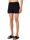 Heart Logo Swim Shorts Black - AMI - BALAAN 5