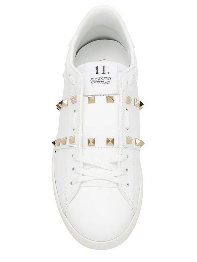 Untitled Rockstud Sneakers White S0931BHS - VALENTINO - BALAAN 4