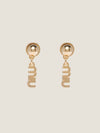 logo drop earrings - MIU MIU - BALAAN 4