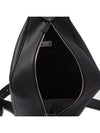 Triangle Logo Leather Backpack Black - PRADA - BALAAN 5