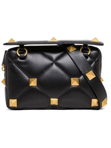 Romanstud Cross Bag Black - VALENTINO - BALAAN 1