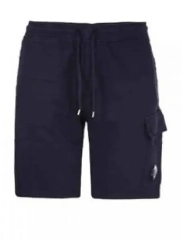 Light Fleece Utility Shorts Navy - CP COMPANY - BALAAN 2