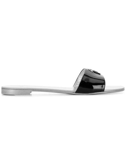 11th Anniversary Venice Silver Logo Sandals Silver Black E800003 012 - GIUSEPPE ZANOTTI - BALAAN 2