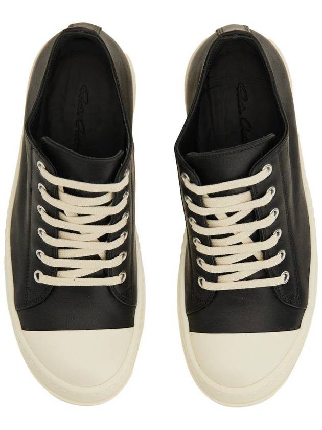 Rick Owens Leather Sneaker - RICK OWENS - BALAAN 6