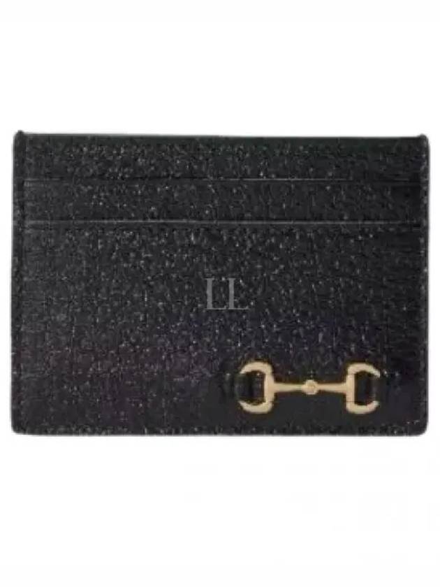 Horsebit Leather Card Wallet Black - GUCCI - BALAAN 2