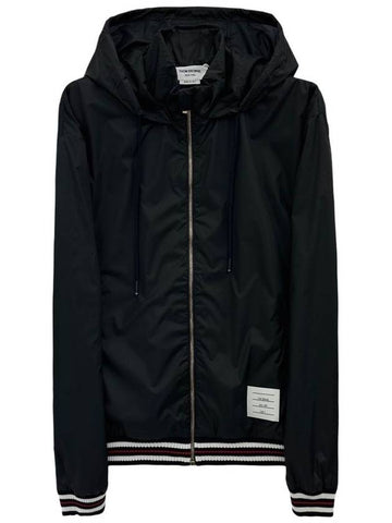 Ripstop Hooded Jacket Windbreaker MJT496A 415 - THOM BROWNE - BALAAN 1