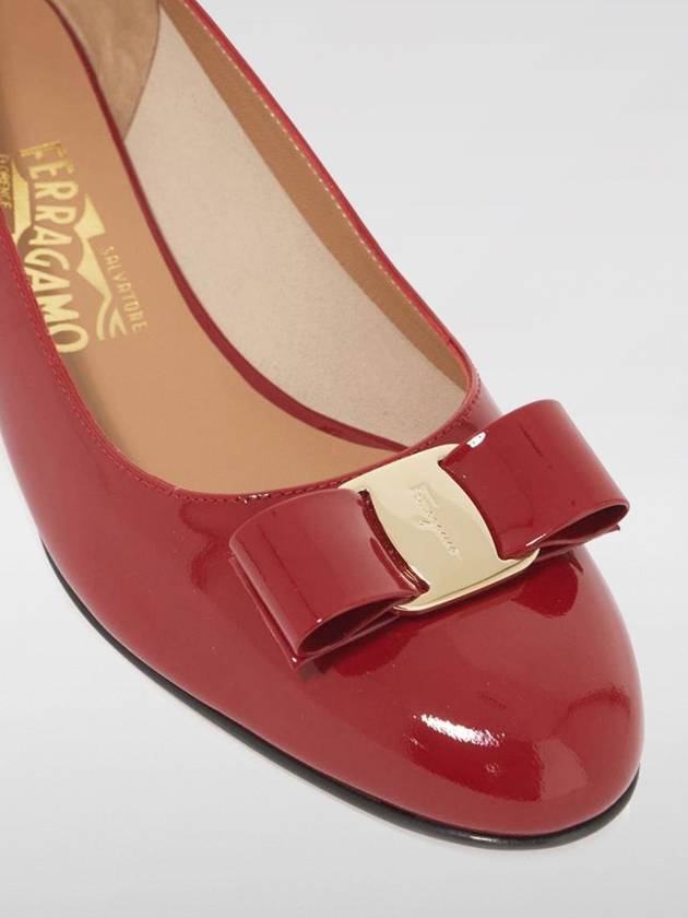 Vara Bow Patent Pumps Red - SALVATORE FERRAGAMO - BALAAN 4