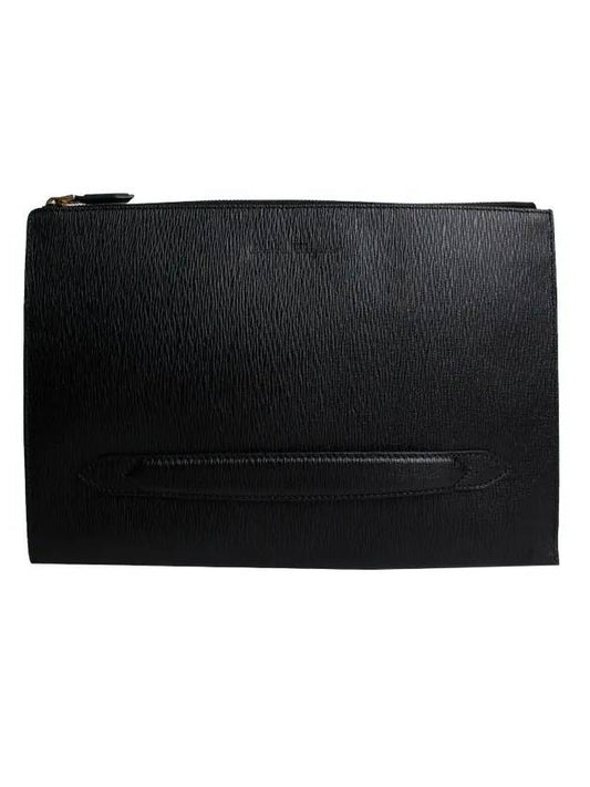 Men's Revival Gancini Clutch Bag Black - SALVATORE FERRAGAMO - BALAAN 1