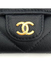 Matte caviar gold flap card wallet - CHANEL - BALAAN 7