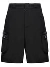 Re-Nylon Bermudas Shorts Black - PRADA - BALAAN 3