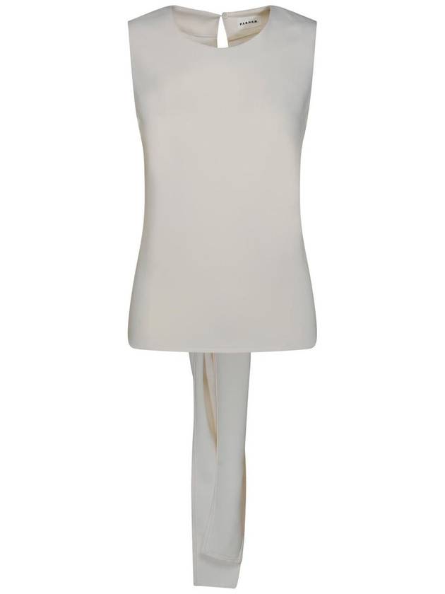 P.A.R.O.S.H. 'Panty' White Polyester Tank Top - P.A.R.O.S.H. - BALAAN 1