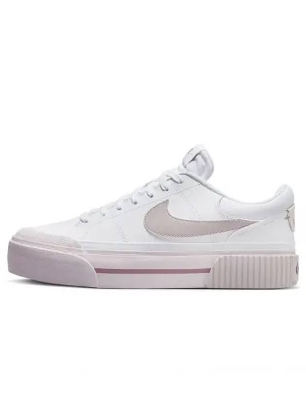 Court Legacy Lift Low Top Sneakers White Smokey Mauve Platinum Violet - NIKE - BALAAN 2