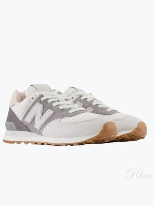 574 Lace Up Low Top Sneakers Grey - NEW BALANCE - BALAAN 2