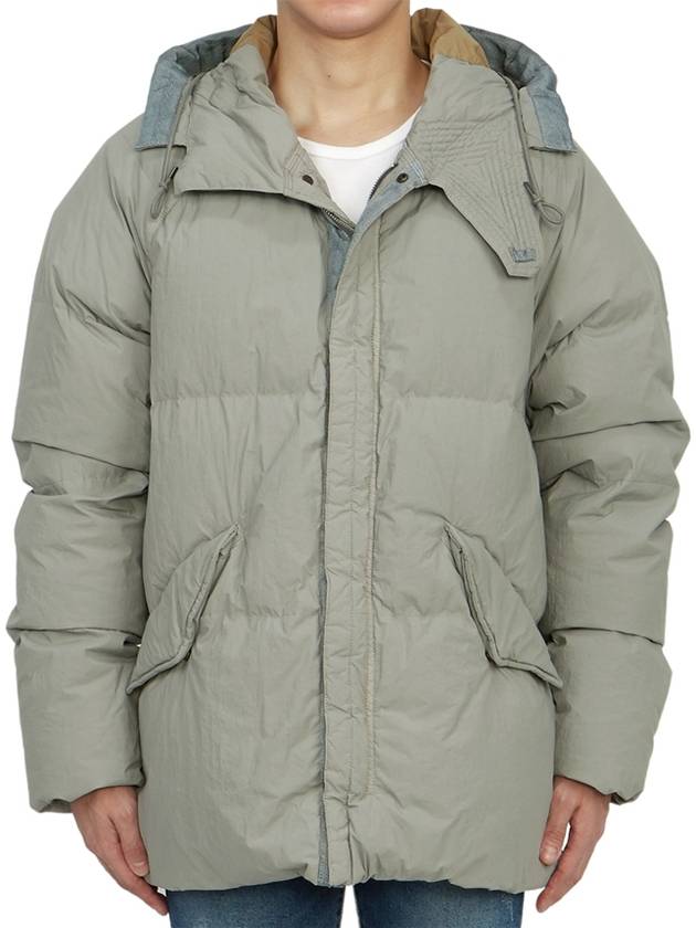 Artic Hooded Down Short Padding Grey - TEN C - BALAAN 5