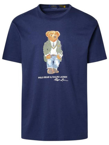 Polo Bear Print Short Sleeve T-Shirt Navy - POLO RALPH LAUREN - BALAAN 1