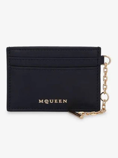 Gold Sling Card Holder Black 8044341T1AG1000 - ALEXANDER MCQUEEN - BALAAN 1