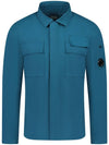 Gabardine Long Sleeve Shirt Blue - CP COMPANY - BALAAN 1