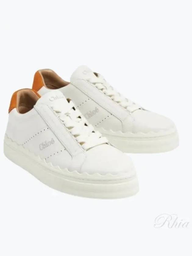 Lauren Leather Low Top Sneakers White - CHLOE - BALAAN 2