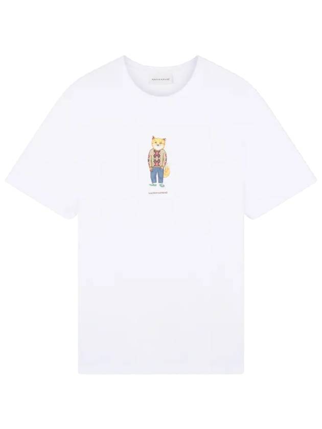 Dressed Fox Regular Short Sleeve T-Shirt White - MAISON KITSUNE - BALAAN 4