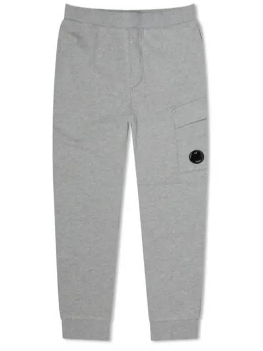 Diagonal Raised Fleece Cargo Track Pants Grey Melange - CP COMPANY - BALAAN 2