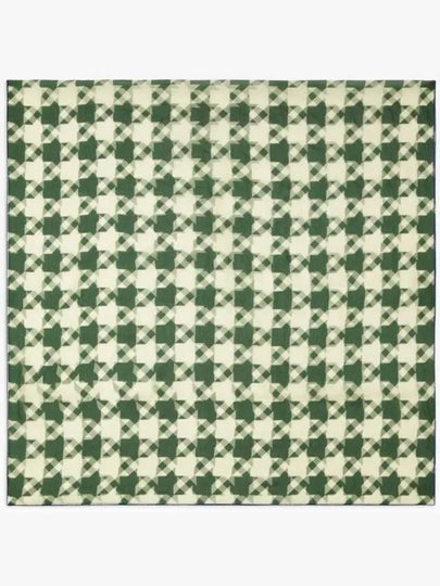 Houndstooth Silk Scarf Green - BURBERRY - BALAAN 2