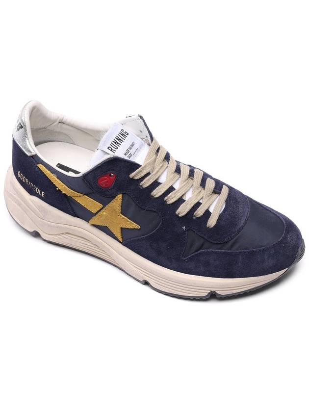 Logo Leather Low Top Sneakers Blue - GOLDEN GOOSE - BALAAN 4