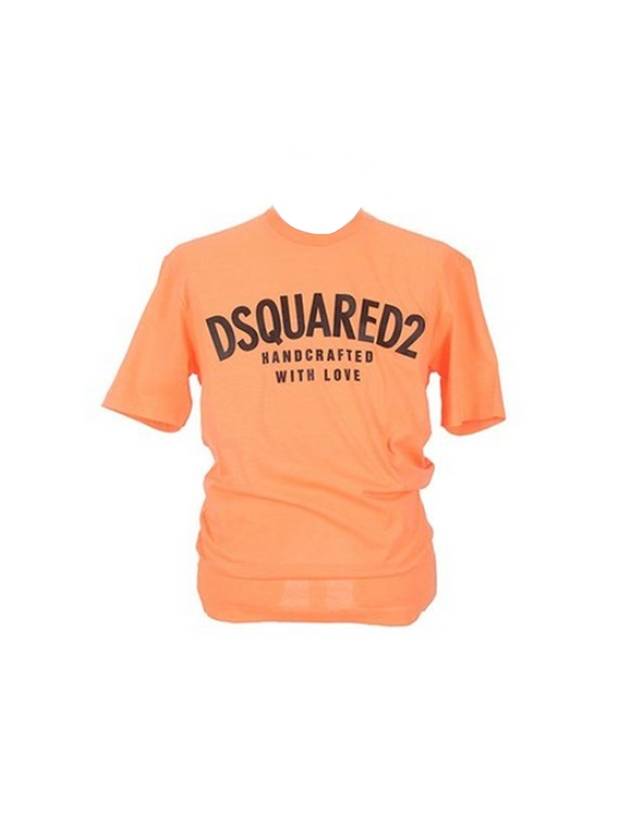 Tight Guy Short Sleeve T-Shirt Orange - DSQUARED2 - BALAAN 1