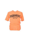 Tight Guy Short Sleeve T-Shirt Orange - DSQUARED2 - BALAAN 1