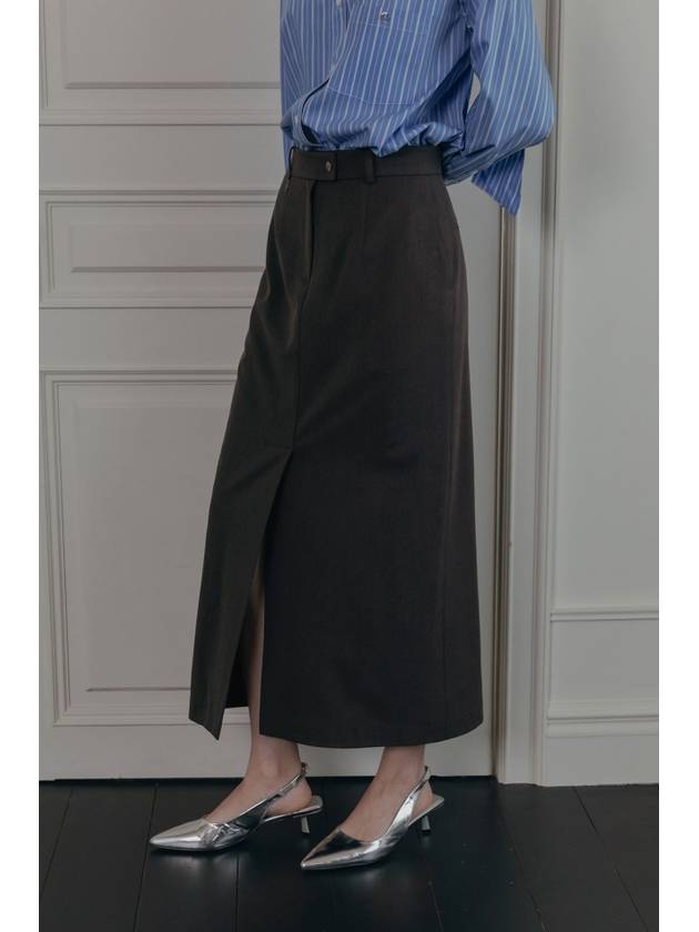 LUXE LONG SKIRT GRAY - ILROZE - BALAAN 5