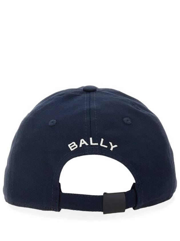 Embroidered Logo Ball Cap Navy - BALLY - BALAAN 3