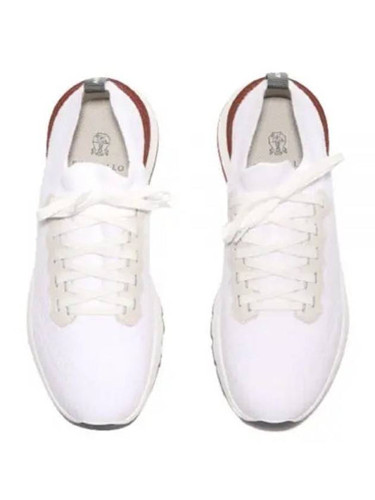 Knit Running Sneakers White - BRUNELLO CUCINELLI - BALAAN 2