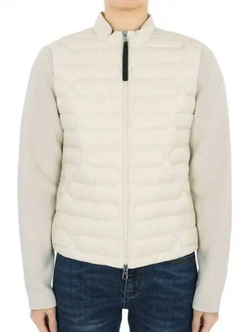 Women s Lightweight Down Padding Mix Jacket Cream 9B00028 M1367 20O 1065460 - MONCLER - BALAAN 1