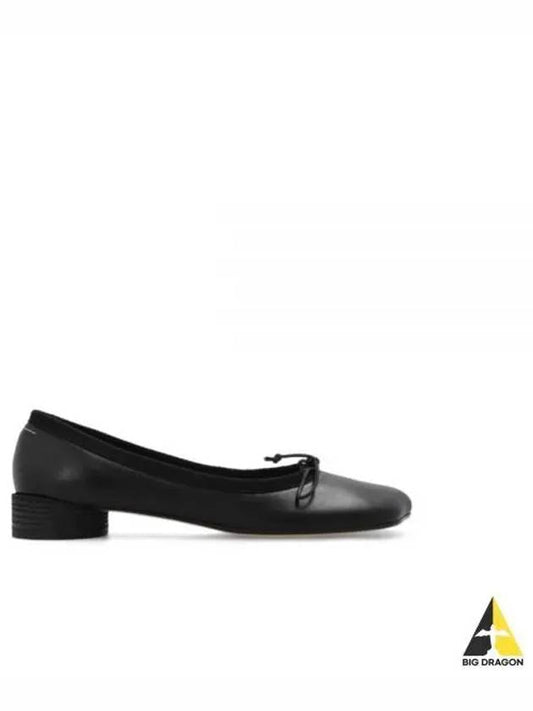 Leather Ballerina Flats Black - MAISON MARGIELA - BALAAN 2