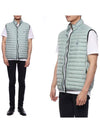 Loom Woven Chambers Recycled Nylon Down Padding Vest Blue - STONE ISLAND - BALAAN 3