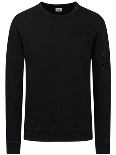 Lens Wappen Light Fleece Sweatshirt Black - CP COMPANY - BALAAN 2