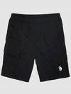 Chrome R Bermuda Shorts Black - CP COMPANY - BALAAN 3