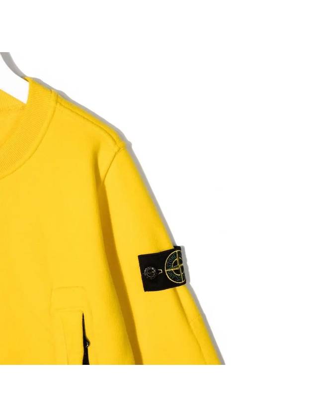 Kids Waffen Pocket Sweatshirt Yellow 751660240 V0034 - STONE ISLAND - BALAAN 4