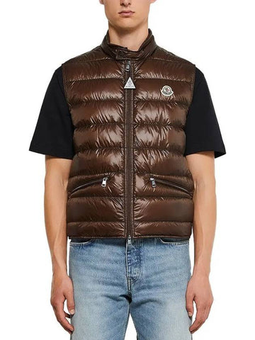 Men s Grilled Down Vest 1A10700 53029 257 - MONCLER - BALAAN 1