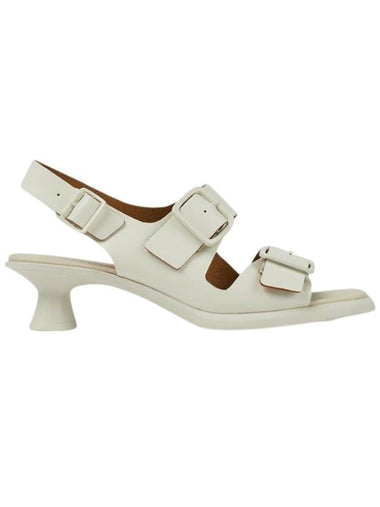 Dina Leather Sandal Heels White - CAMPER - BALAAN 1