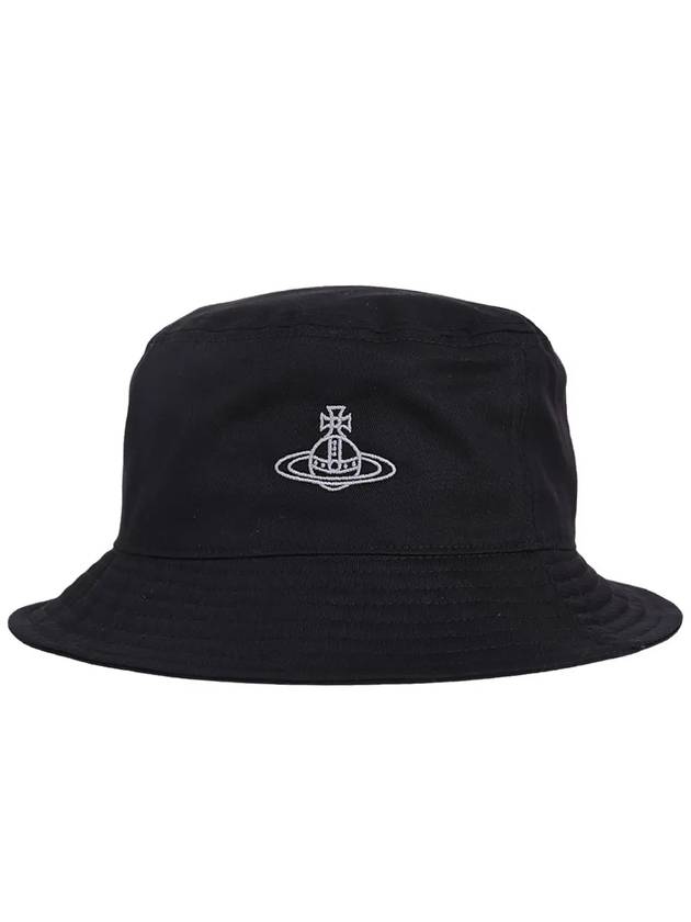 Logo Cotton Bucket Hat Black - VIVIENNE WESTWOOD - BALAAN 2