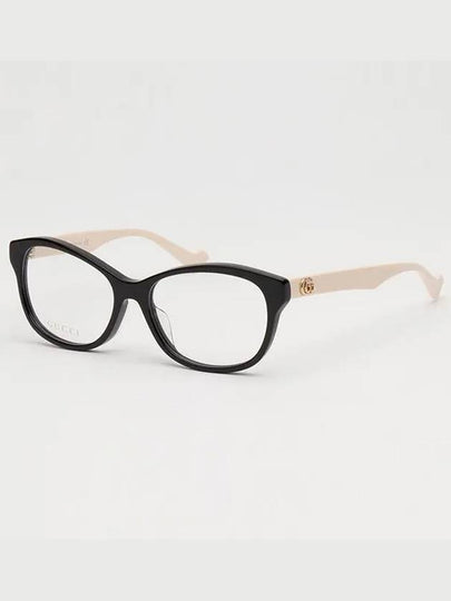 Eyewear Square Acetate Logo Glasses Beige Black - GUCCI - BALAAN 2