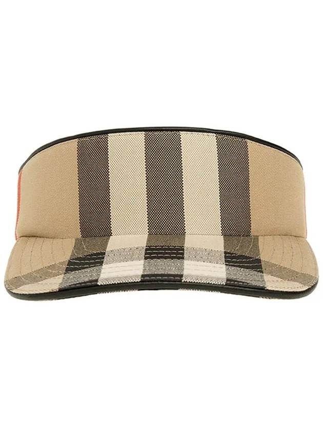 Vintage Check Cotton Visor Hat Archive Beige - BURBERRY - BALAAN 4